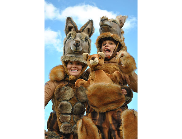 Perth Stilt Walkers - Kangaroos on Bouncy Stilts